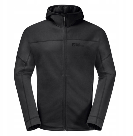Изображение Jack Wolfskin Hirschberg Hooded FZ M 1710881-6000 Czarne S