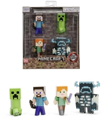 Изображение Jada Minecraft 4-pak metal figurek 6,5cm