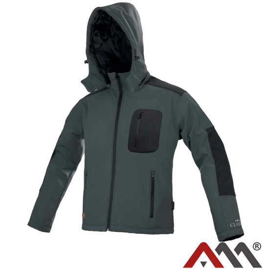 Picture of Jaka Classic Softshell pelēka M