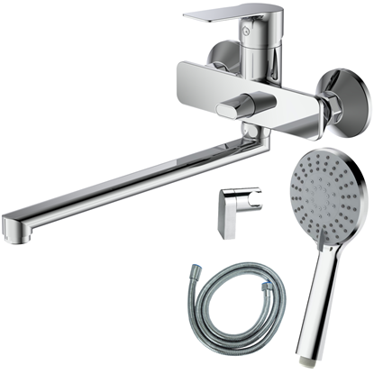 Изображение Jaucējkrāns vannas AB BRUCE GS, ar dušas kompl., h