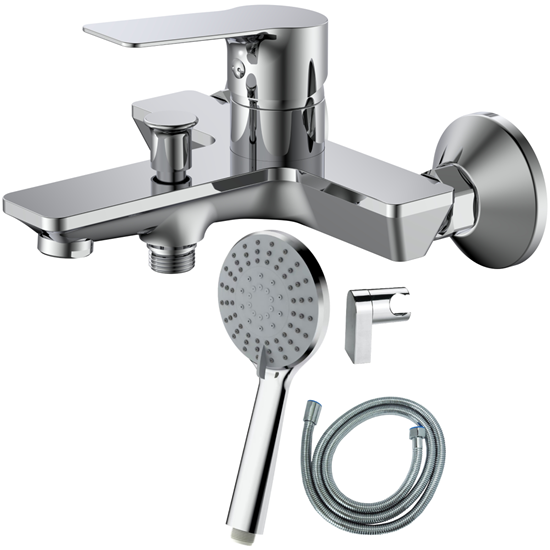 Picture of Jaucējkrāns vannas AB BRUCE, ar dušas komplektu, h