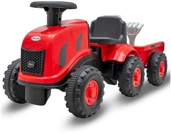 Picture of Jedzideko traktor z przyczep Benny czerwony