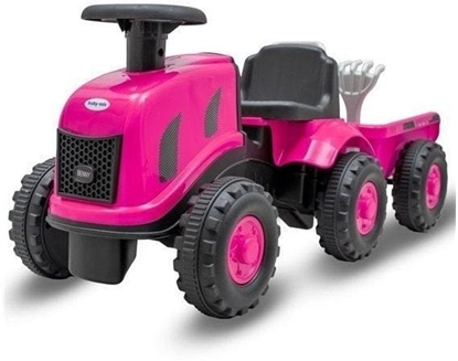 Picture of Jedzideko traktor z przyczep Benny róowy