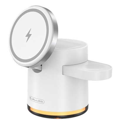Изображение Jellico W22 4in1 Wireless charger Magsafe 15W iPhone + 3W Apple Watch + Airpods + Lamp White