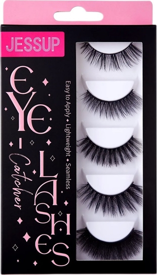 Изображение JESSUP False eyelashes sztuczne rzsy na pasku 5 par
