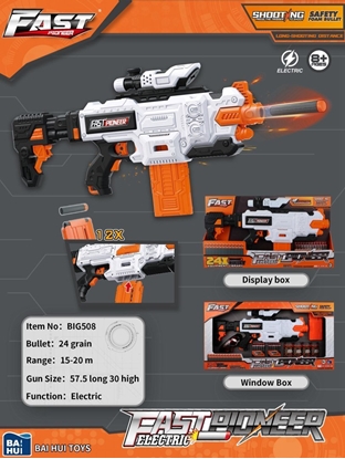 Picture of Jokomisiada Duy Karabin Fast Pioneer dla dzieci 8+ Celownik + Magazynek + 24 Piankowych Pociski