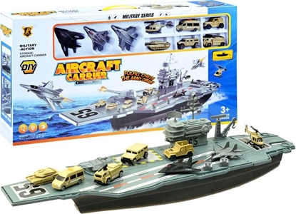 Picture of Jokomisiada Duy Lotniskowiec wojskowy + samoloty auta (ZA2355)