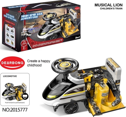 Picture of Jokomisiada Interaktywny Jedzik 2w1 Policja Czarno-biaa dla dzieci 3+ Dwiki wiata + Parking policji + 4 Resoraki + Ruchome elementy