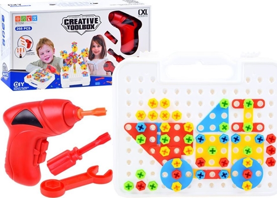 Picture of Jokomisiada Klocki konstrukcyjne + wkrtarka 268ele (ZA3546)