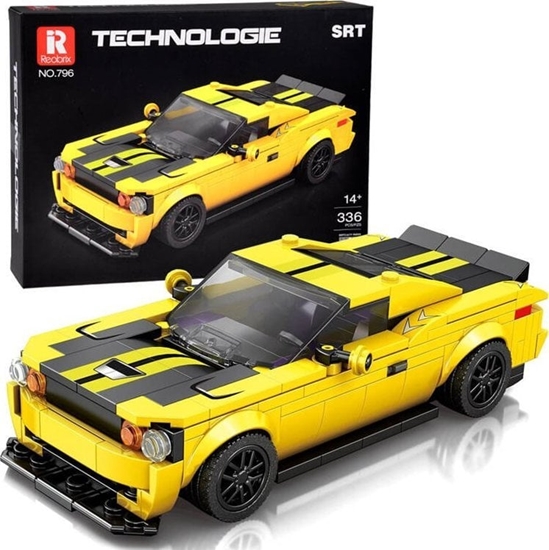 Picture of Jokomisiada Klocki techniczne 336-elementów + naklejki óte Sportowe Auto ZA5260