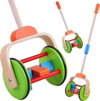 Picture of Jokomisiada Koowrotek Drewniana zabawka do pchania ZA4115