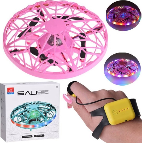 Picture of Jokomisiada Latajcy dysk dron z wiatem led sterowany rk RC0653 RO