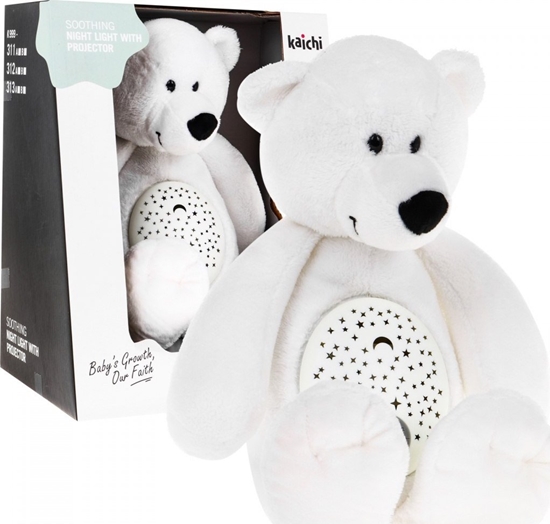 Picture of Jokomisiada Mi uspokajacz 3w1 dla dzieci 6m+ Zabawka sensoryczna + Projektor + Pozytywka + Przytulanka