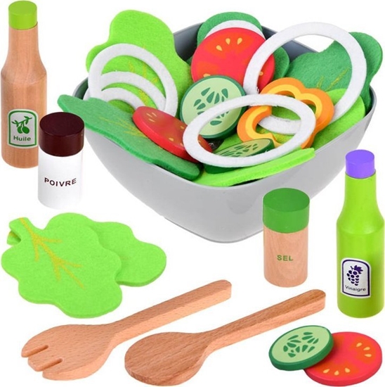 Picture of Jokomisiada Miska saaty drewniane warzywa saatka ZA4194