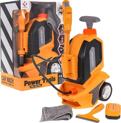 Picture of Jokomisiada Myjka Cinieniowa z Funkcj Wody dla dzieci 3+ Zestaw Sprztajcy + cigaczka + ciereczka + Gbka