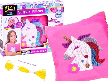 Picture of Jokomisiada Podusia Jednoroec w cekiny zestaw zrób sam ZA3213