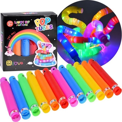Picture of Jokomisiada POP TUBE rurki sensoryczne wiecce LED 12szt ZA4709