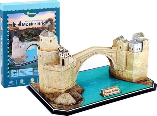 Picture of Jokomisiada Puzzle 3D Stary Most w Mostarze 64 ele ZA2900