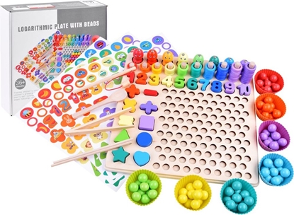 Picture of Jokomisiada Ukadanka Nauka liczenia drewniany zestaw ZA3821