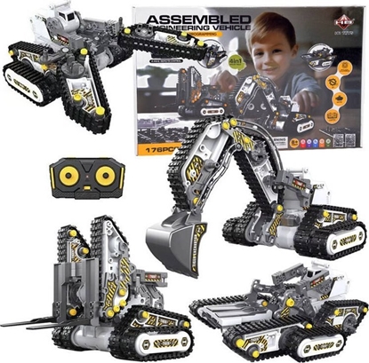 Picture of Jokomisiada Zestaw 4w1 do skadania Maszyny budowlane Zdalnie sterowane 176-ele RC0665