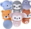 Picture of Jokomisiada Zestaw gumowych zwierzaków krgle sensoryczne pika ZOO dla dzieci ZA4818