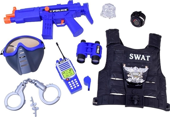 Picture of Jokomisiada Zestaw policjanta kamizelka + akcesoria ZA2984