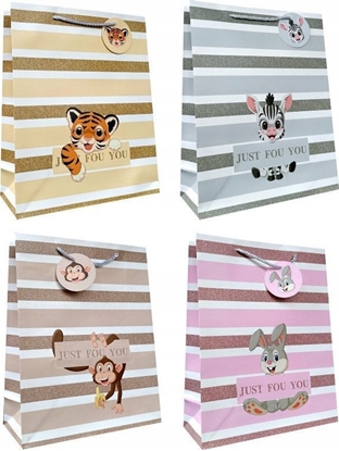 Attēls no JU-PITER Torebka ozdobna prezentowa 18x23x10cm 3106C cena za 1szt