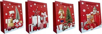 Picture of JU-PITER Torebka ozdobna prezentowa 4wz 18x23x10cm JP 954C mix cena za 1 szt