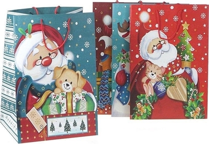 Picture of JU-PITER Torebka ozdobna prezentowa 4wz 26x32x20cm JP 639A szerokie dno mix cena za 1 szt