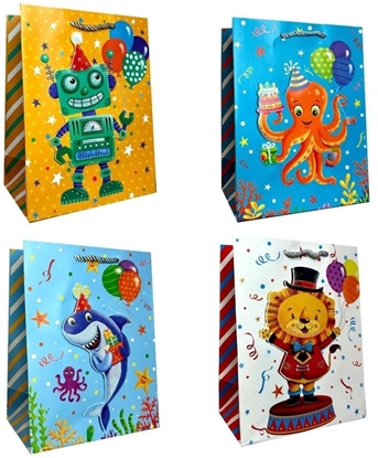 Picture of JU-PITER Torebka ozdobna prezentowa dziecica JP653B 26x32x10cm mix cena za 1 szt