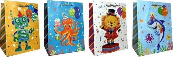 Picture of JU-PITER Torebka ozdobna prezentowa dziecica JP653C 18x23x10cm mix cena za 1 szt