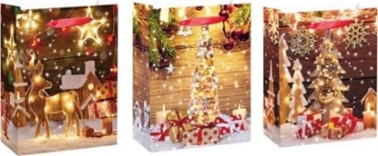 Picture of JU-PITER Torebka ozdobna prezentowa witeczna SD25 2631A 30x42x25cm p12 mix cena za 1 szt