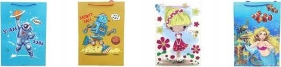 Picture of JU-PITER Torebka prezentowa dziecica mix 5210A SD20 30x42x25cm szerokie dno p12 cena za 1 sztuk