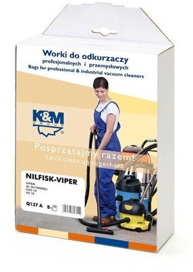 Изображение K&M Vacuum cleaner bag NILFISK (5pcs)