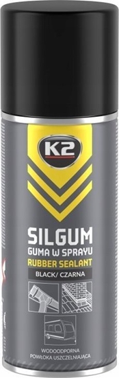 Picture of K2 RUBBER SPRAY COATING SILGUM black 400 ML