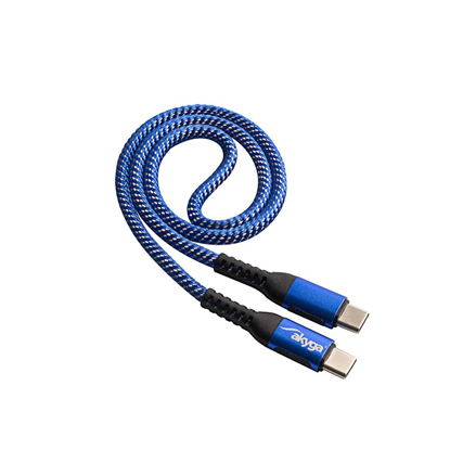 Изображение Kabel USB Akyga USB-C - USB-C 0.5 m Niebieski (AK-USB-36)