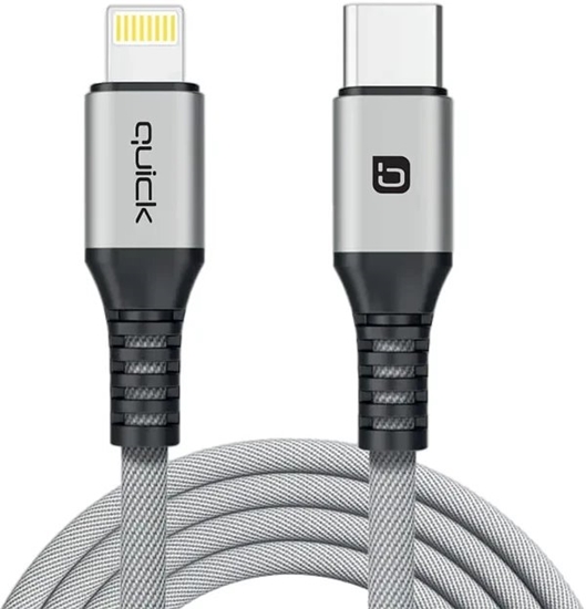 Picture of Kabel USB Quick USB-C - Lightning 1.5 m Szary (4752168141236)