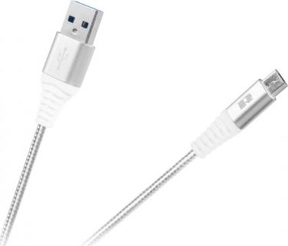 Attēls no Kabel USB Rebel Comp USB-A - microUSB 0.5 m Biay (RB-6000-050-W)