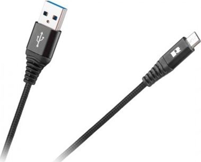 Attēls no Kabel USB Rebel Comp USB-A - microUSB 1 m Czarny (RB-6000-100-B)