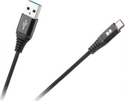 Attēls no Kabel USB Rebel Comp USB-A - USB-C 0.5 m Czarny (RB-6001-050-B)
