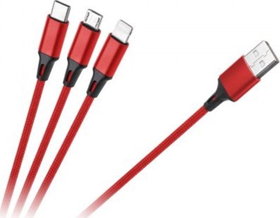 Picture of Kabel USB Rebel Comp USB-A - USB-C 1 m Czerwony (RB-6005-100-B)