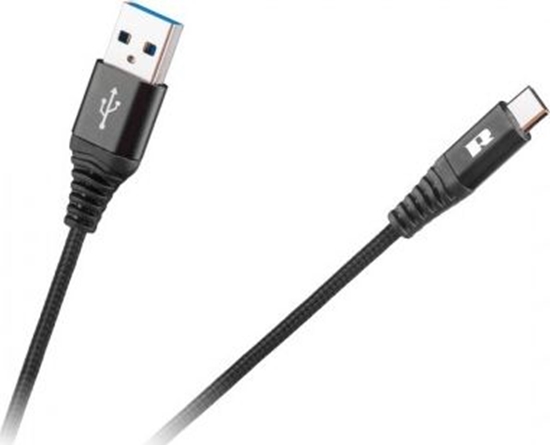 Picture of Kabel USB Rebel Comp USB-A - USB-C 2 m Czarny (RB-6001-200-B)