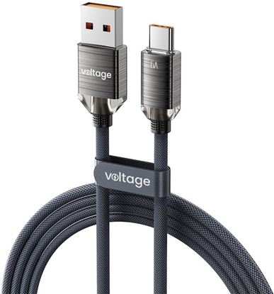 Picture of Kabel USB voltage USB-A - USB-C 2 m Czarny (VEKC66AC200BK)