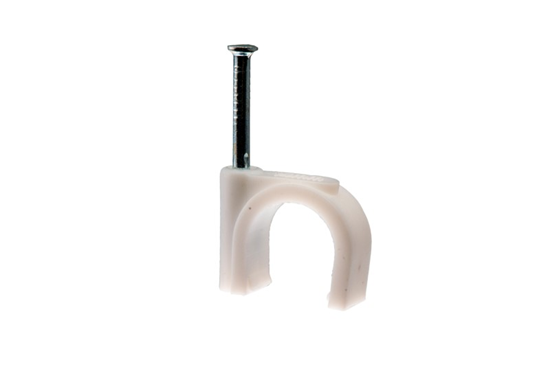 Picture of Kabeļklipsis 10mm 25gb balts