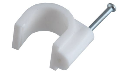 Attēls no Kabeļklipsis 7mm 25gb balts