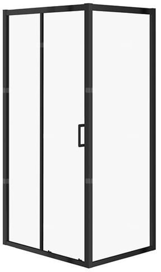 Picture of KABINA PRYSZNICOWA ARTECO CZARNA PRZESUWNA 100X80X190 SZKO TRANS