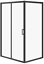 Picture of KABINA PRYSZNICOWA ARTECO CZARNA PRZESUWNA 120X90X190 SZKO TRANS