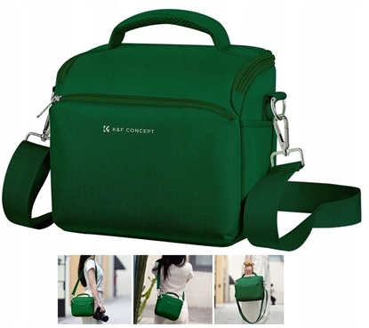 Изображение Kabura Torba Fotograficzna Foto Sling Na Aparat Dslr Dron Kamer Gimbal K&f / Kf13.179v8 / Zielony