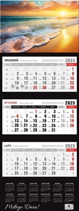 Picture of Kalendarz 2025 Trójdzielny Premium Ocean
