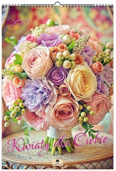 Picture of Kalendarz 2026 A3 cienny jednostronny kwiaty